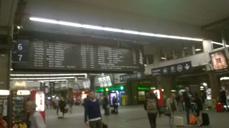 paris gare montparnasse platform board schedules oct14