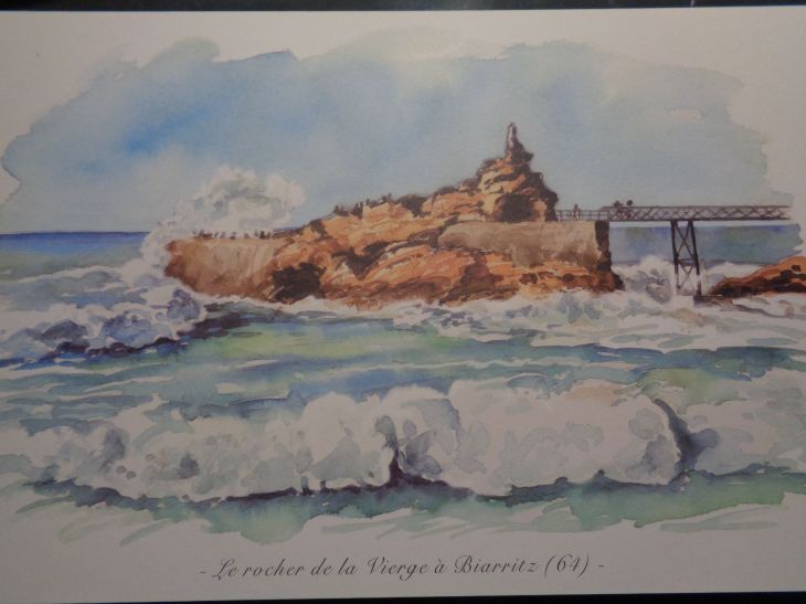 Biarritz le rocher de la vierge 64