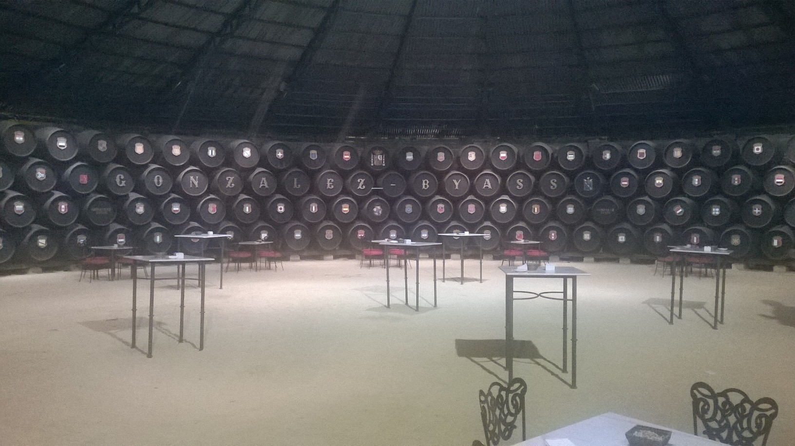 jerez g byass arena bodega los apostoles barrels oct15