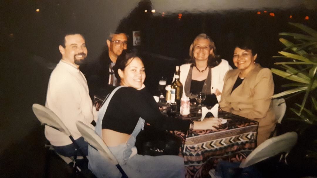 Porto Alegre gaucho resto vladi mom fam and me Churrascaria Galpao Crioulo c1994