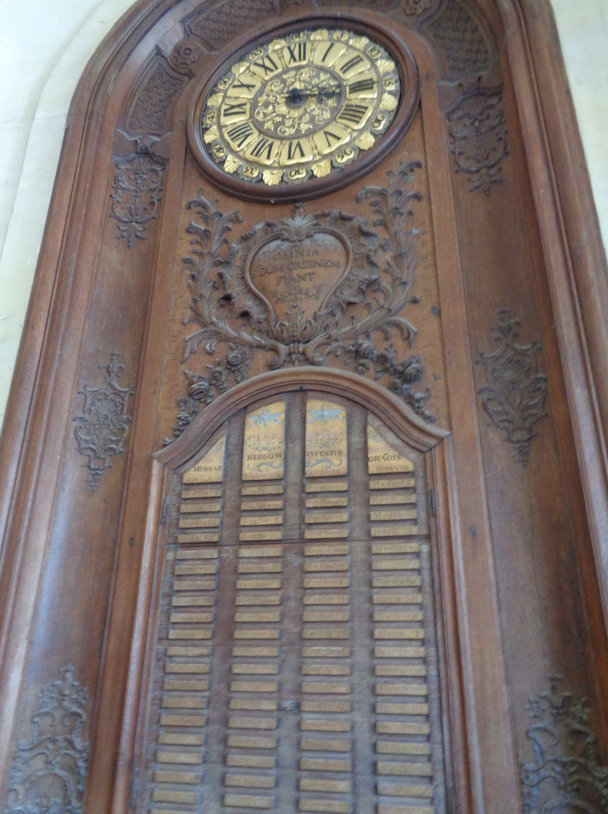 Caen abbaye aux hommes tableau des offices apr23