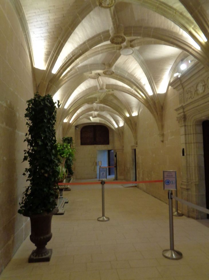 Chenonceau castle entr hall inside jan22