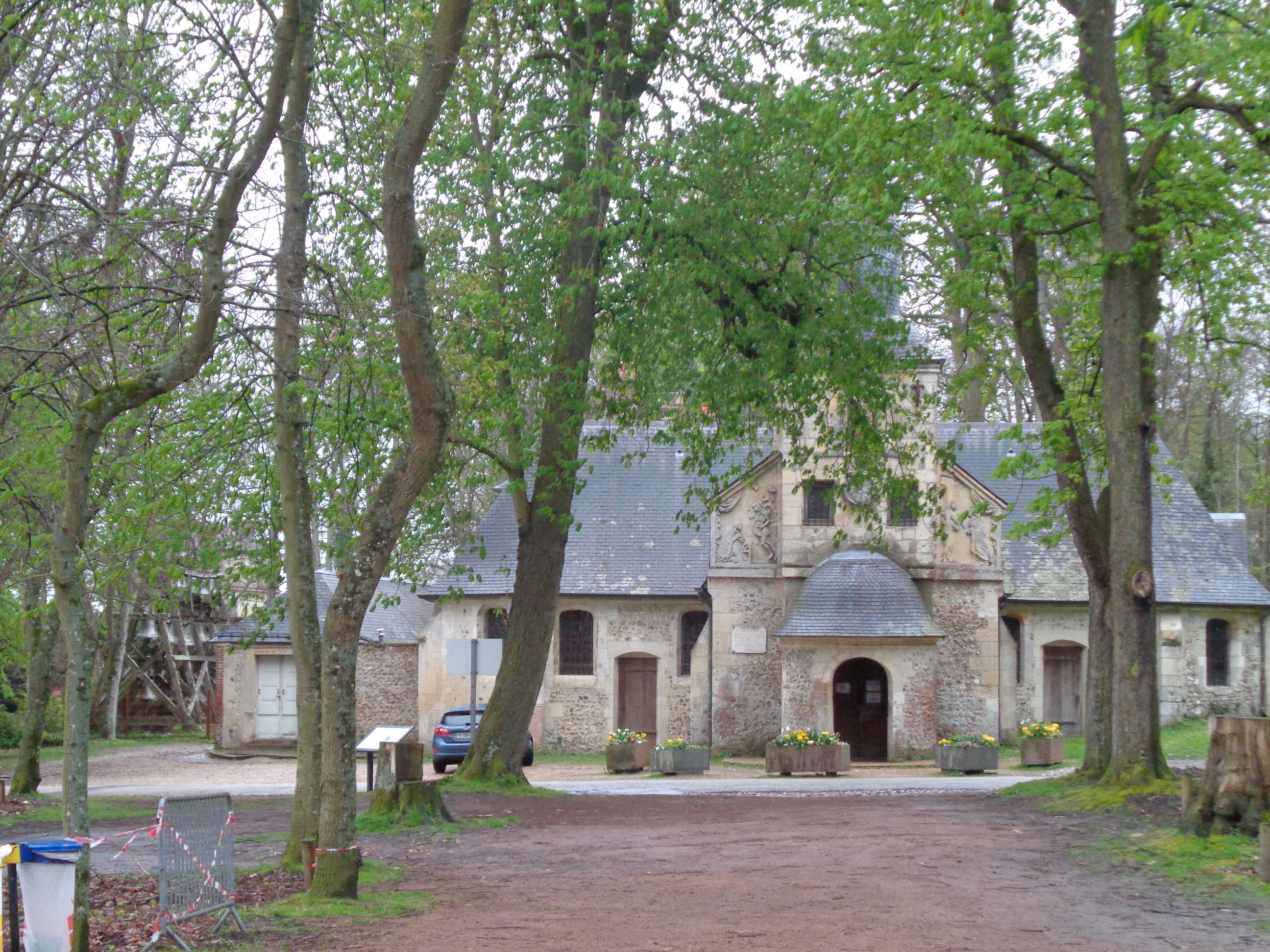 Honfleur ch Notre Dame de grâce from chapel prayer apr23