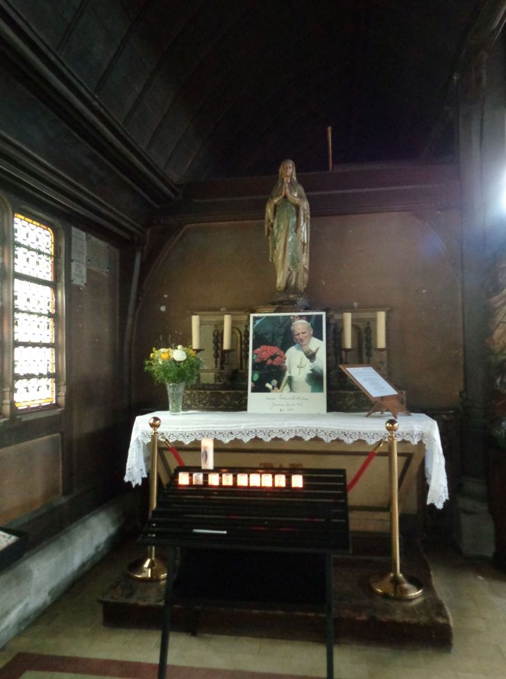 Honfleur ch Saint Catherine chapel St Catherine honor pope JP II apr23
