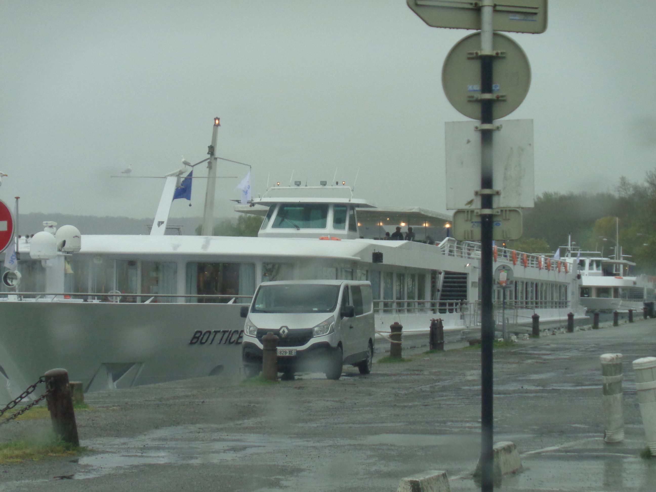 Honfleur harbor cruise boat anchor apr23