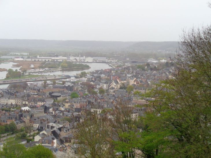 Honfleur mont jolie to city below apr23