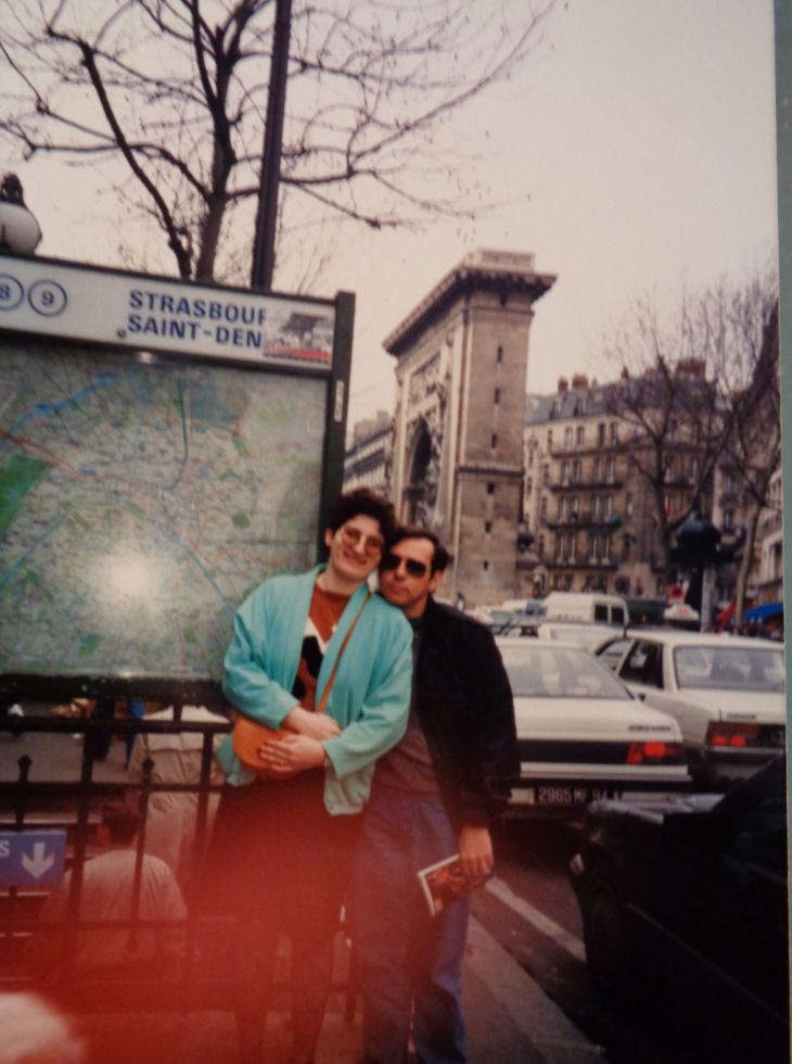 Paris porte st denis metro entr MF et PF c1991