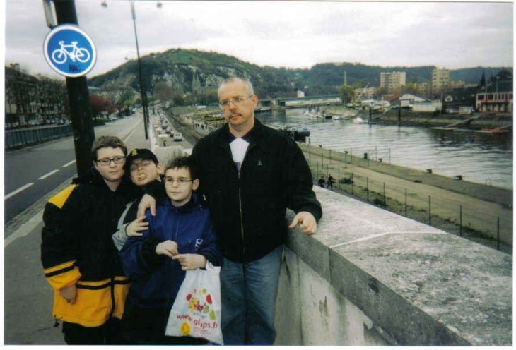 Rouen Ave Aristide Briand Seine river PF NF RF XF mar2004