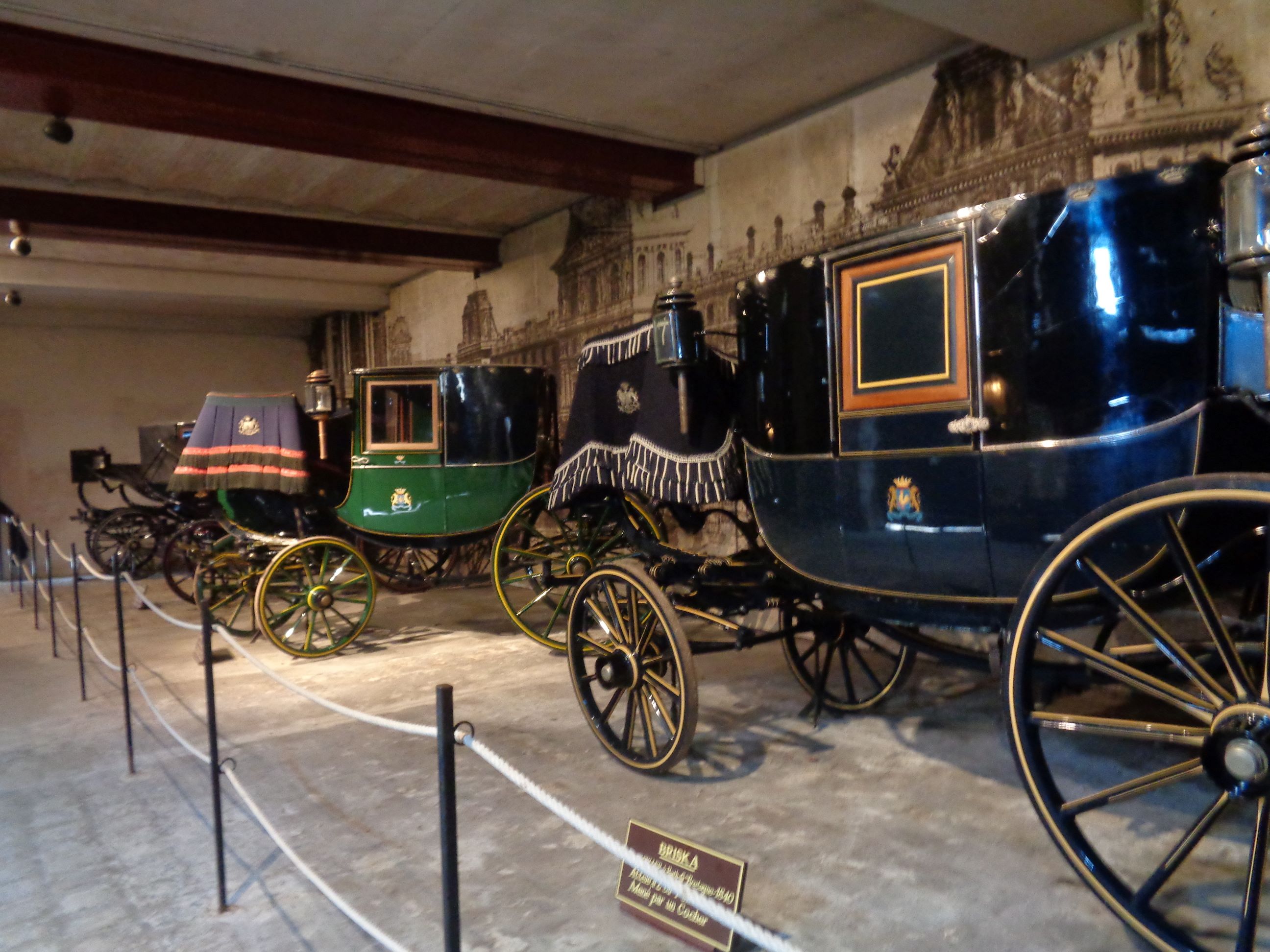 Vaux le Vicomte castle carriage museum briska coaches may23