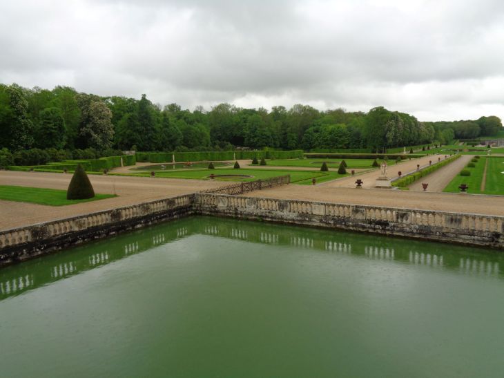Vaux le Vicomte castle gardens from André Le Nôtre gardener expo may23