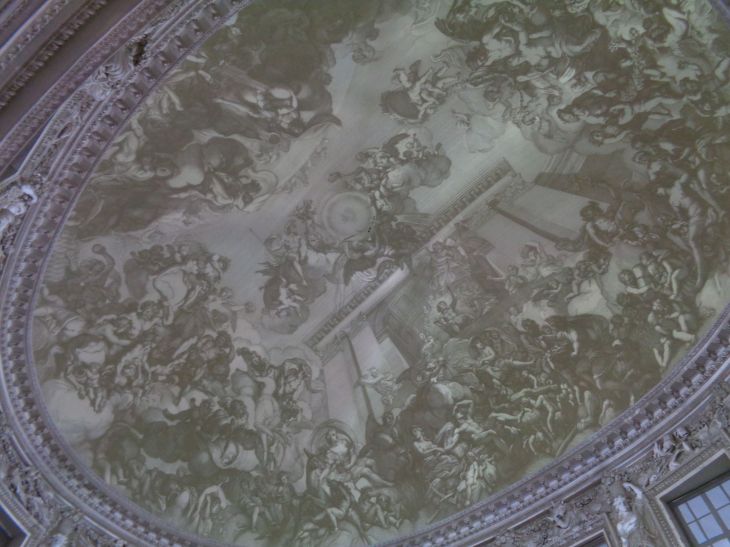 Vaux le Vicomte castle grand salon ceiling 2 may23