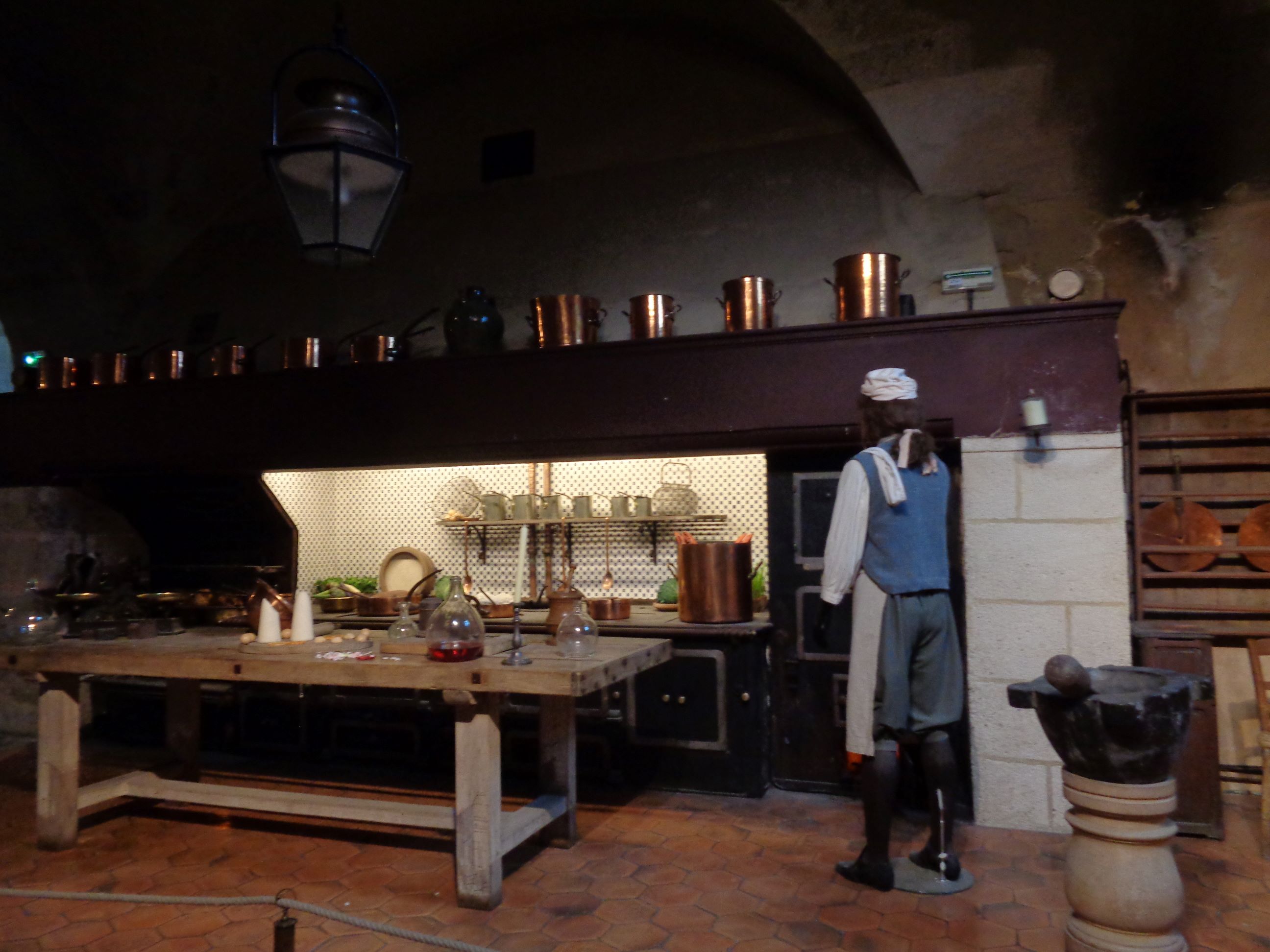 Vaux le Vicomte castle kitchen cooking space undergound may23