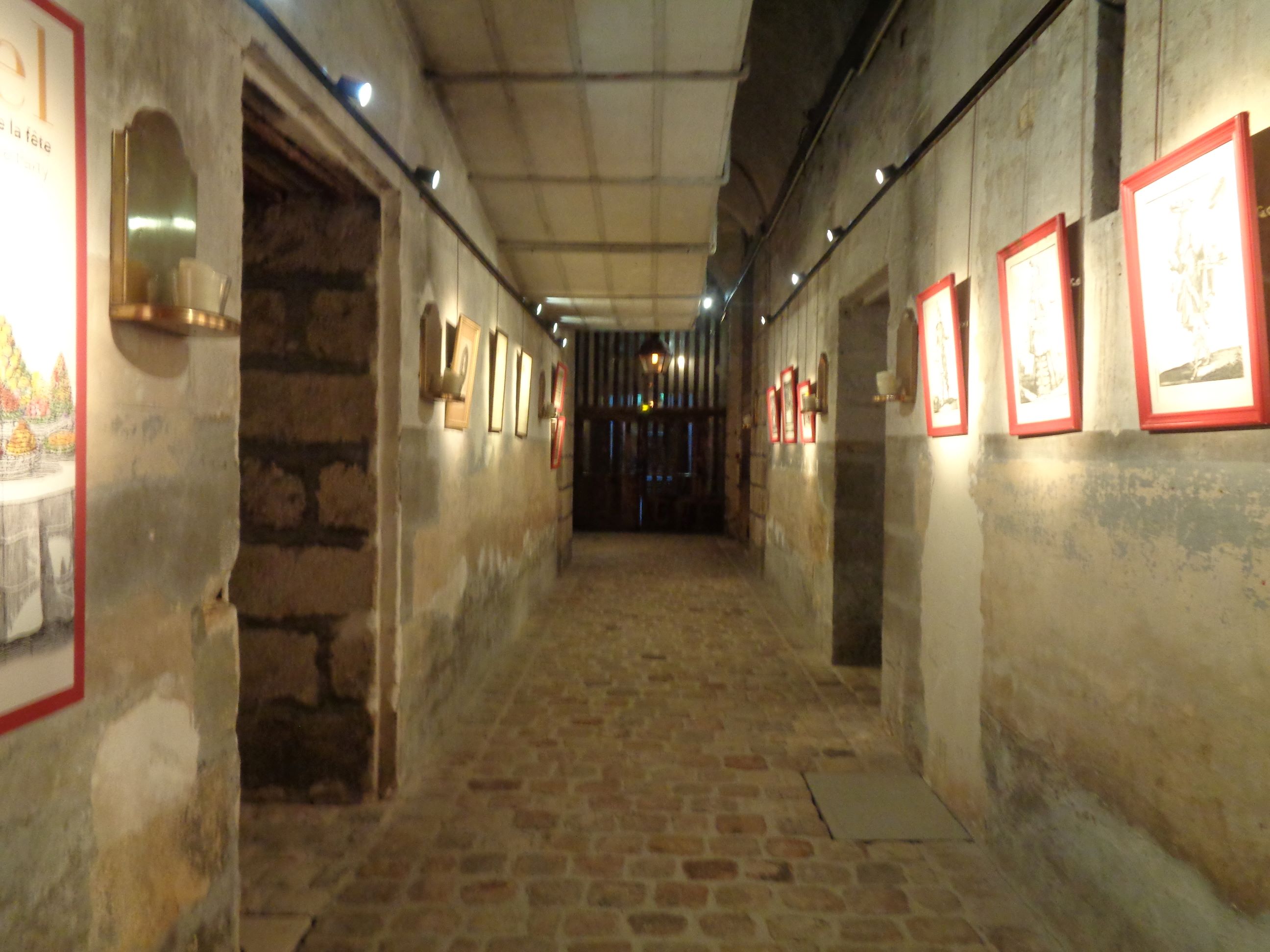 Vaux le Vicomte castle kitchen hall underground may23
