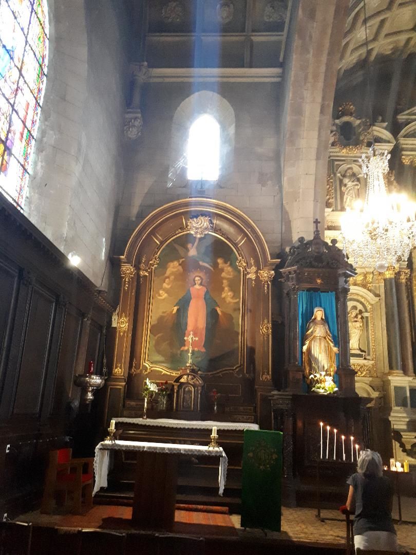 Auray ch Saint Gildas chapel altar Sainte Marie jun23