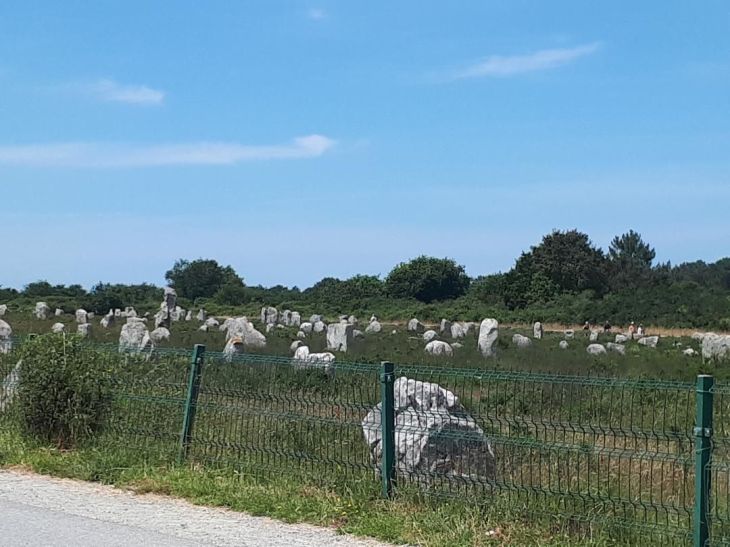 Carnac megaliths Le Menec passing rue de menec jun23