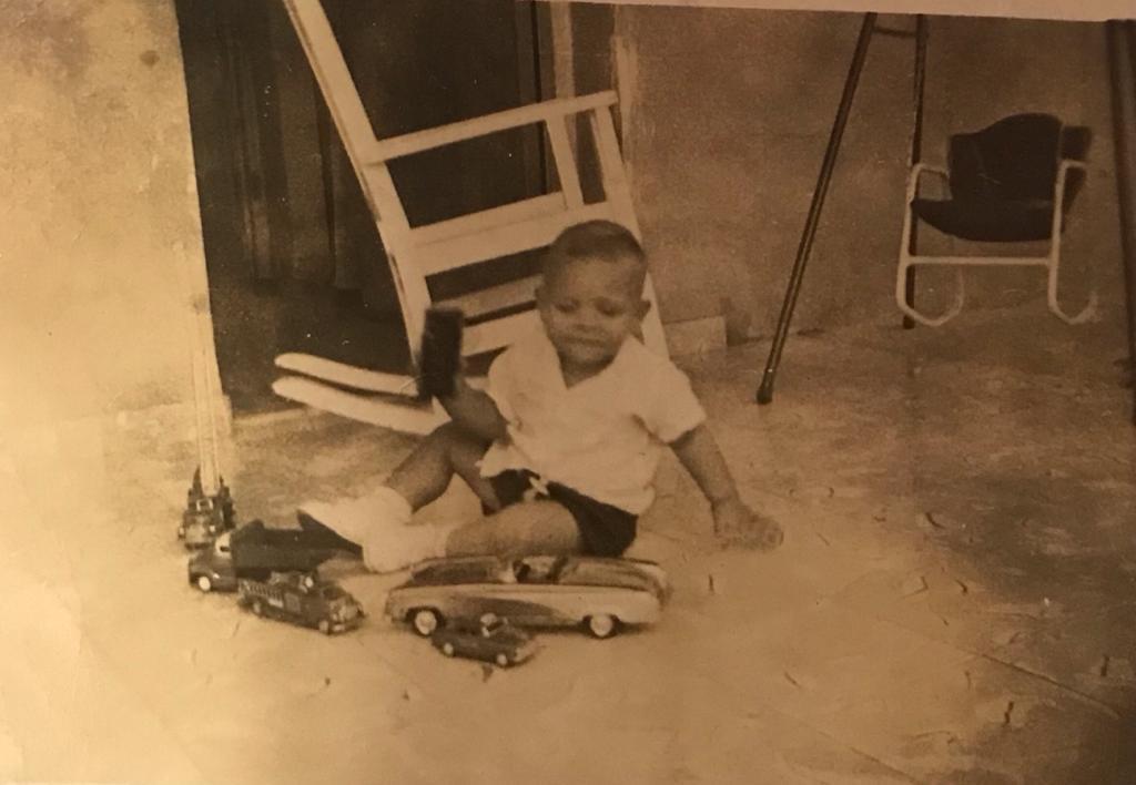 Punta Brava house pedro plays with toys about 18 mos old c1960