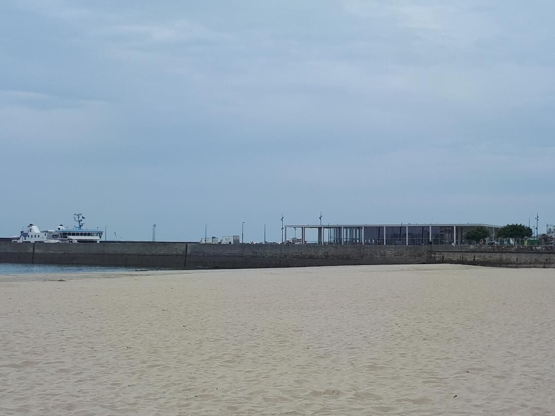 Quiberon Grande Plage to gare maritime ferry boats closeup jun23