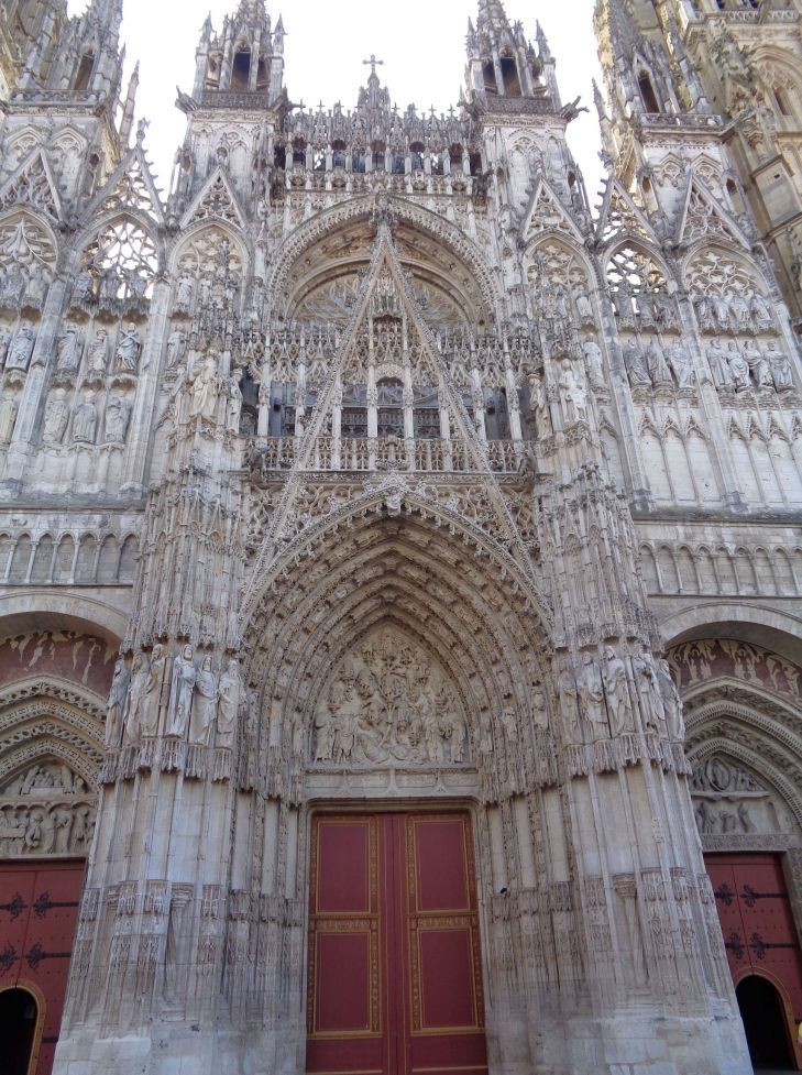 Rouen Cathedral Notre Dame front closeup jun23