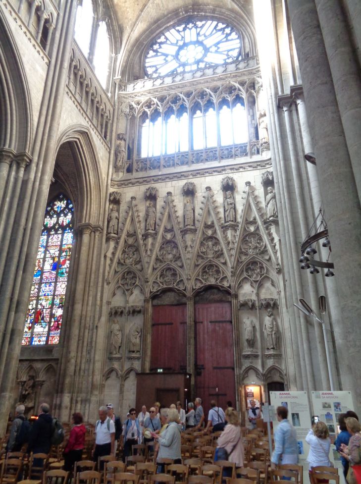Rouen Cathedral Notre Dame rosary central jun23