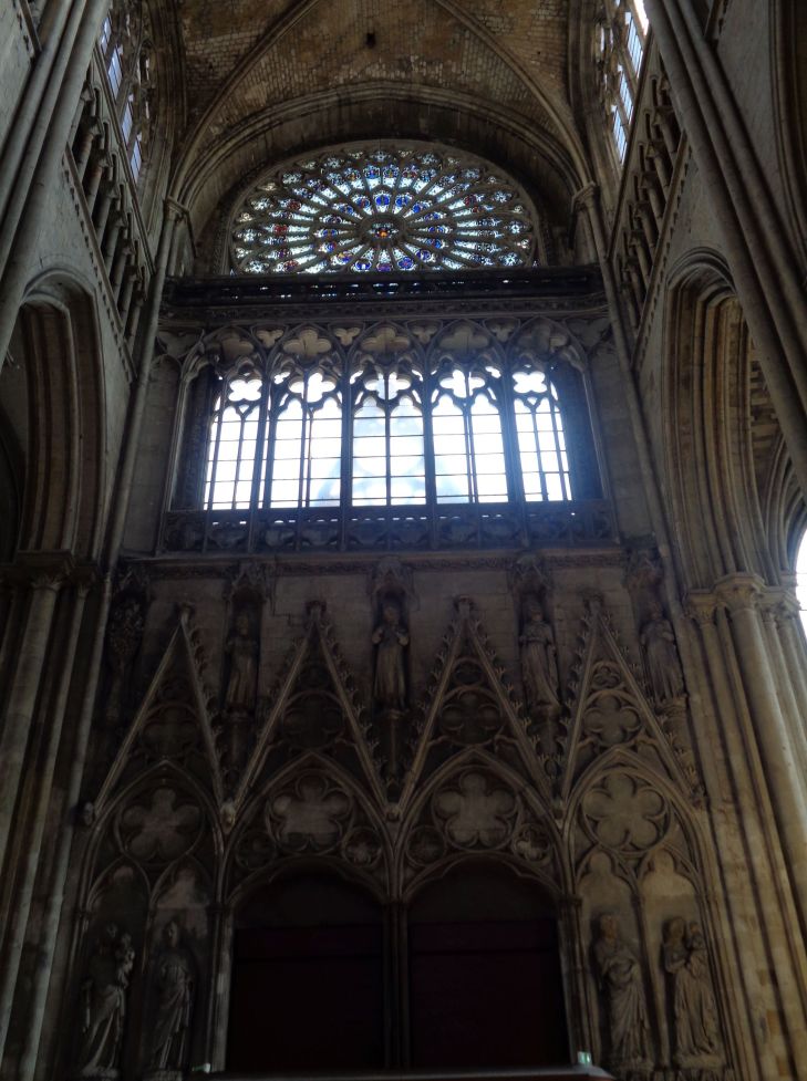 Rouen Cathedral Notre Dame rosary side door jun23