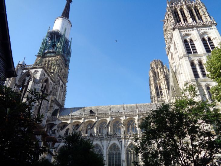 Rouen Cathedral Notre Dame side left towers jun23