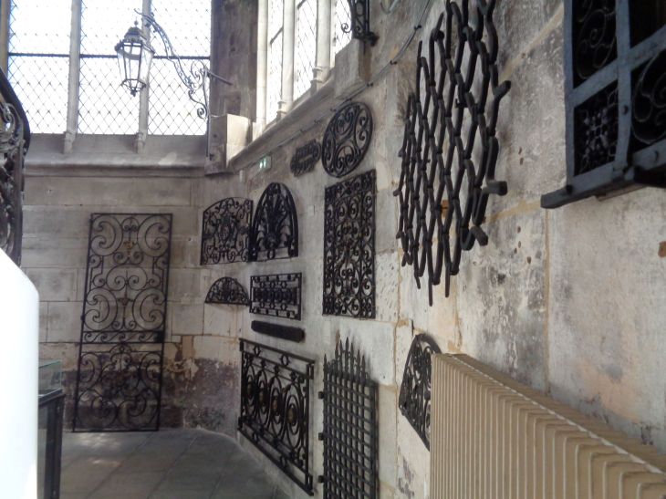 Rouen musee le Secq des Tournelles wrought iron grilles pose jun23