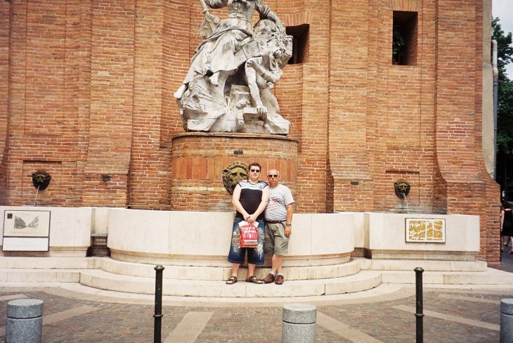Toulouse fountain Boulbonne to cathedral NF et PF jul10
