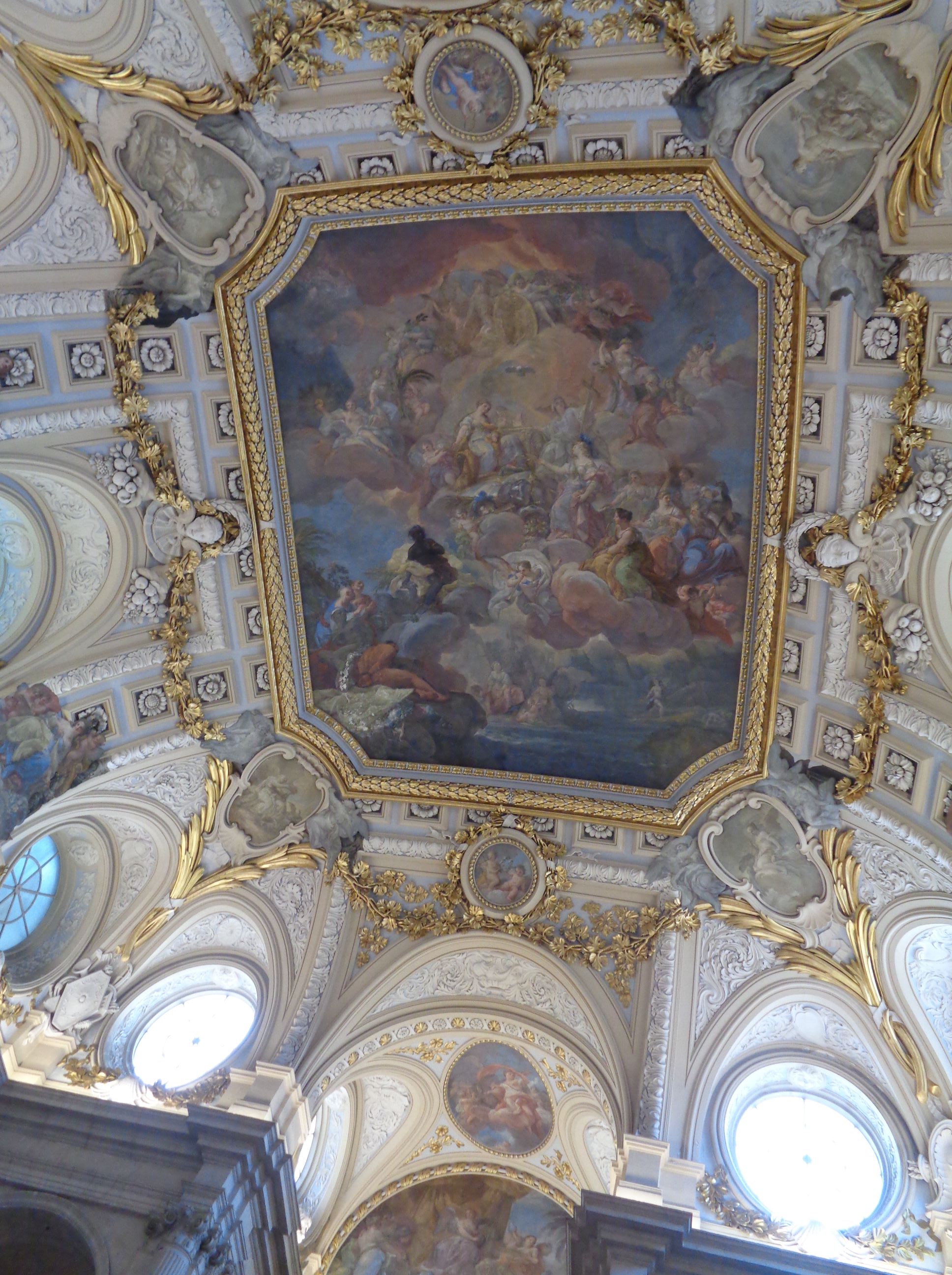 Madrid palacio real mon stair ceiling jul23
