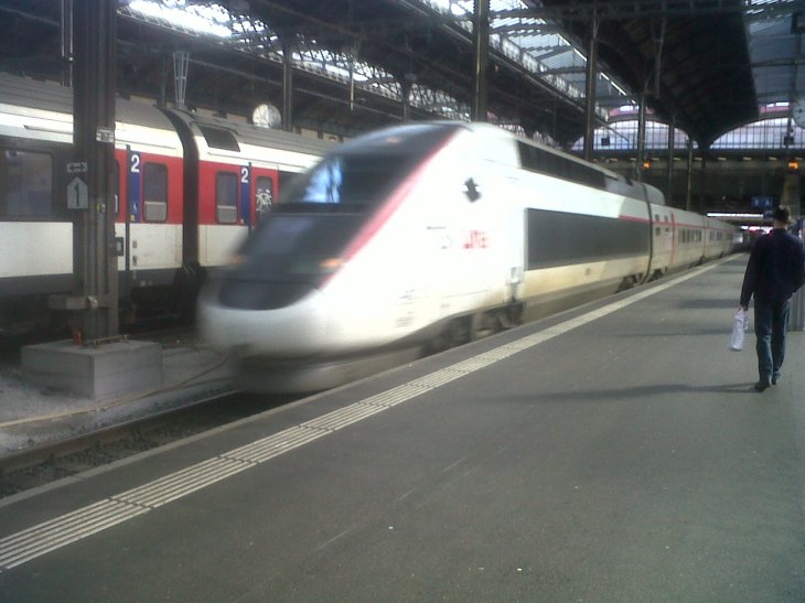 basel gare SBB TGV Lyria to gare de Lyon Paris oct13