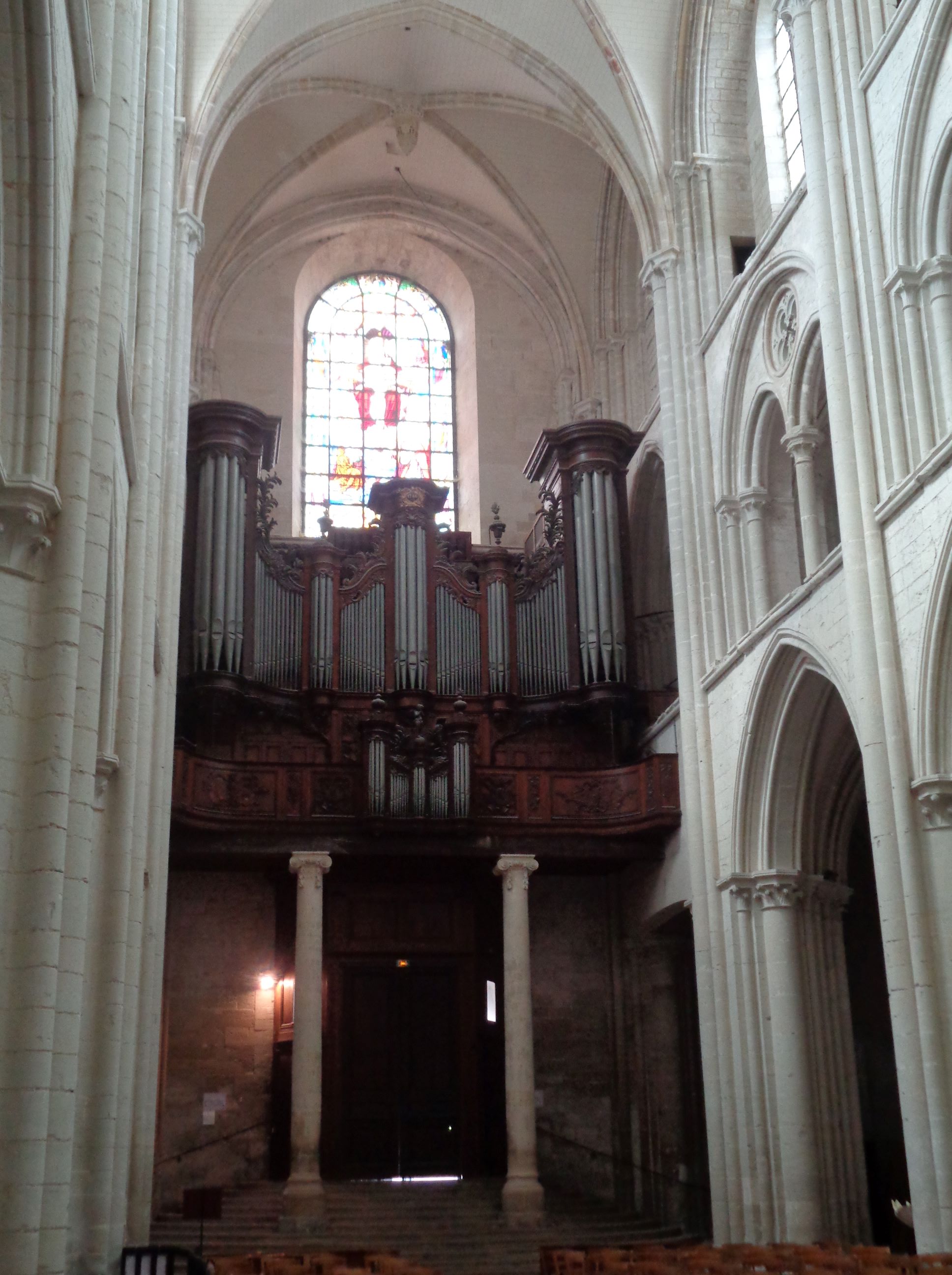 Fecamp abbaye de la trinite inside organ back aug23