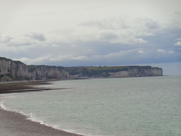 Fecamp beach to falaises left side out ocean aug23