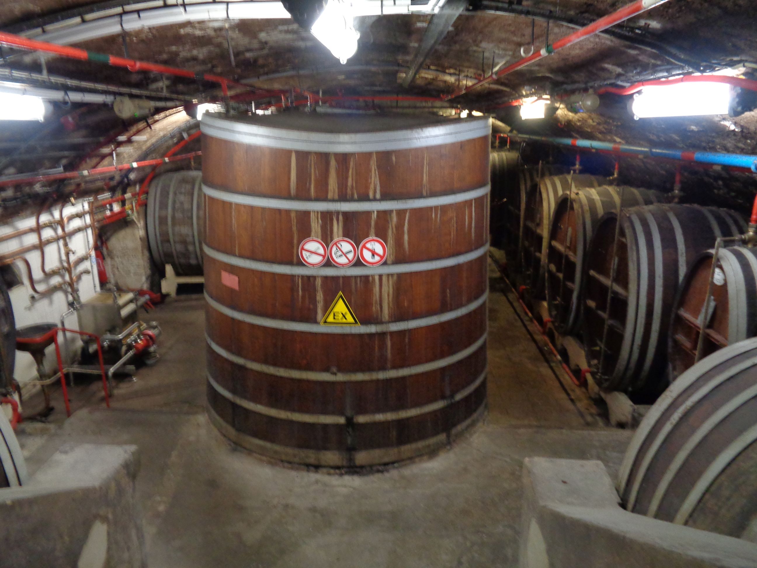 Fecamp palais benedictine distellerie vats non visited room alcohols volatile aug23