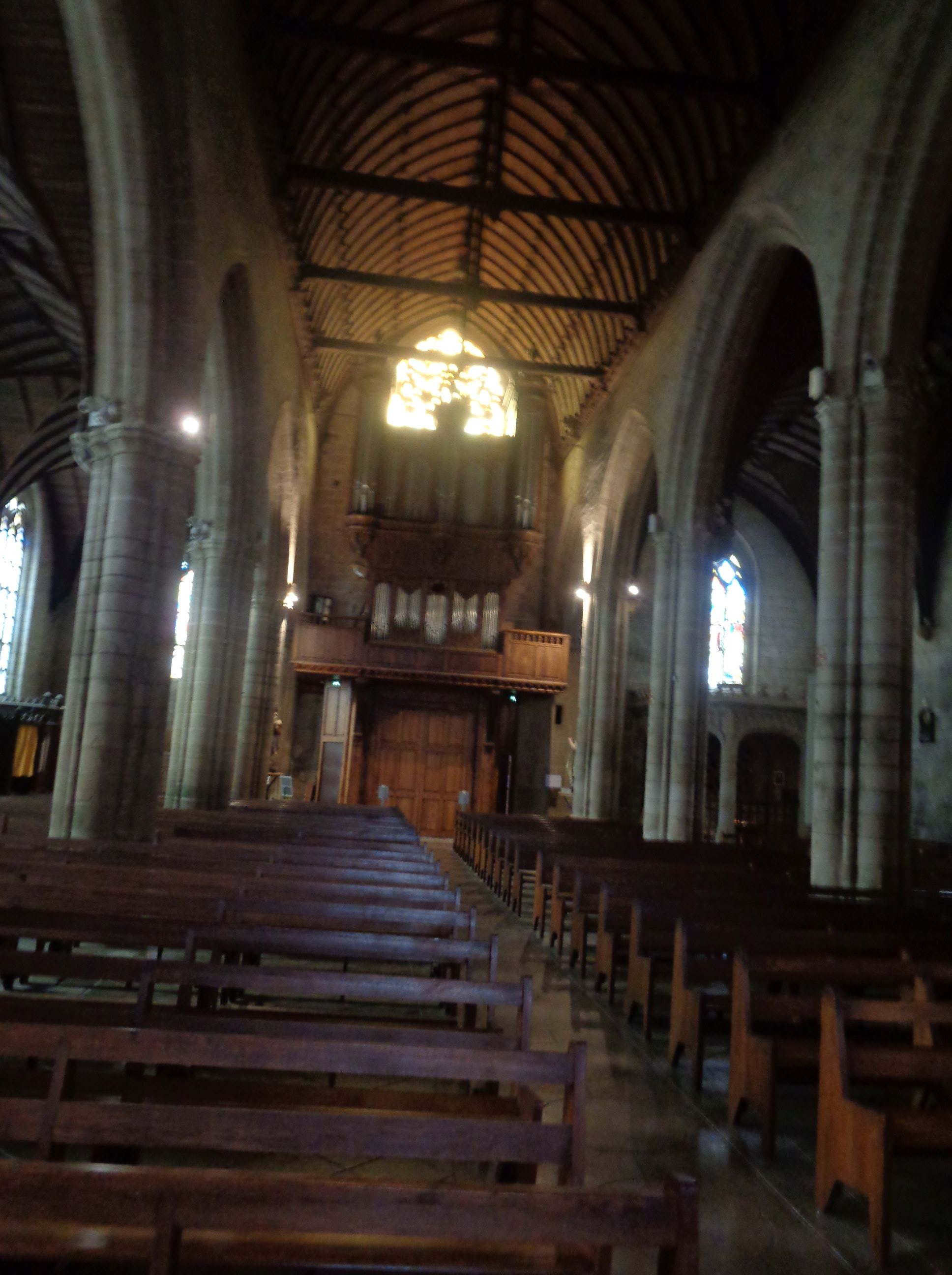 Josselin Basilica Notre Dame du Roncier organ back aug23