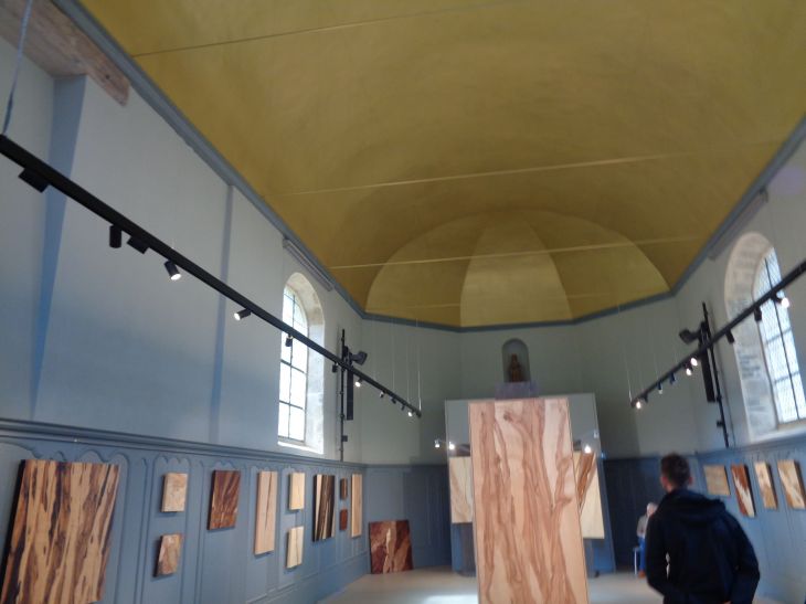 Josselin Chapelle de la Congregation nave exhibits aug23