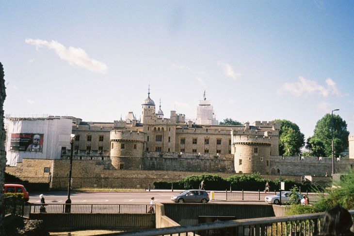 London tower of london across thames