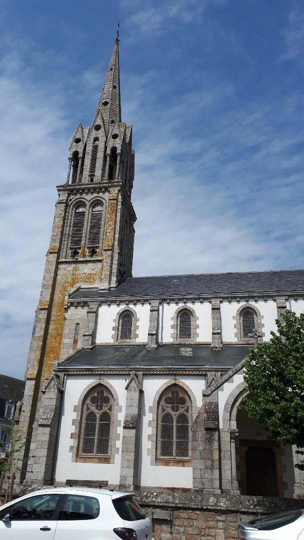 moelan sur mer ch Saint-Melaine, side belltower apr19