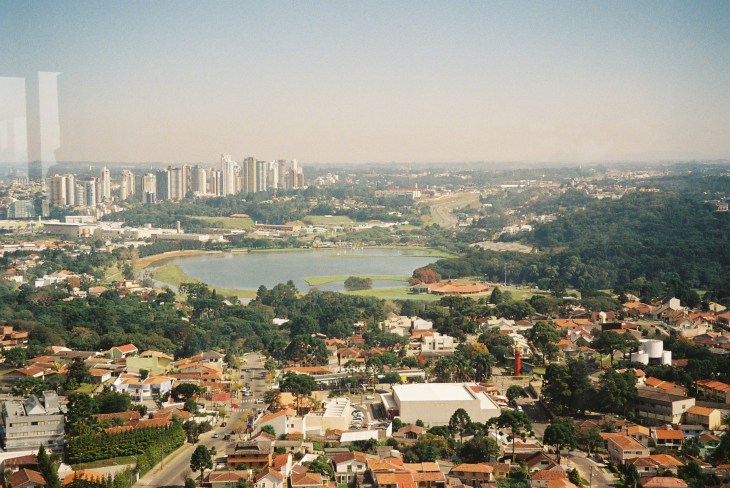 Curitiba parque Barigui view from tower panoramica 2008