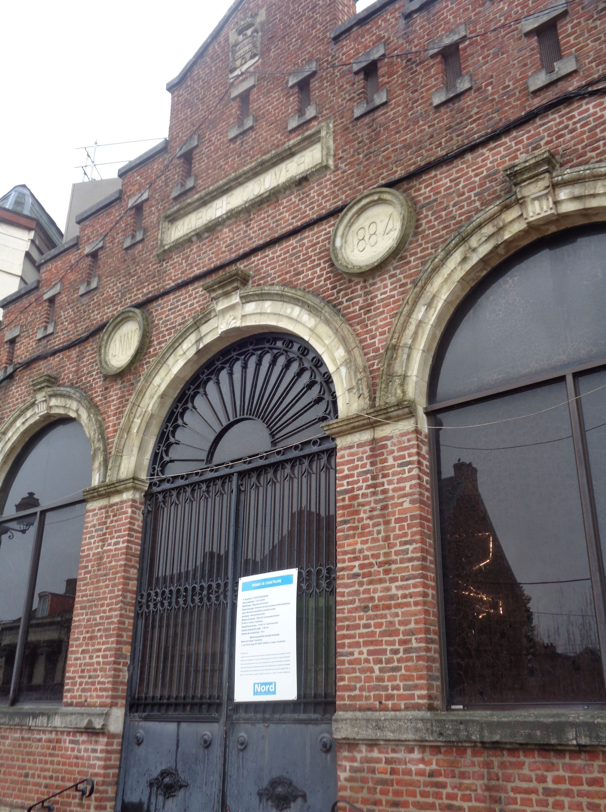 Le Cateau Cambresis old covered market next musee matisse oct23