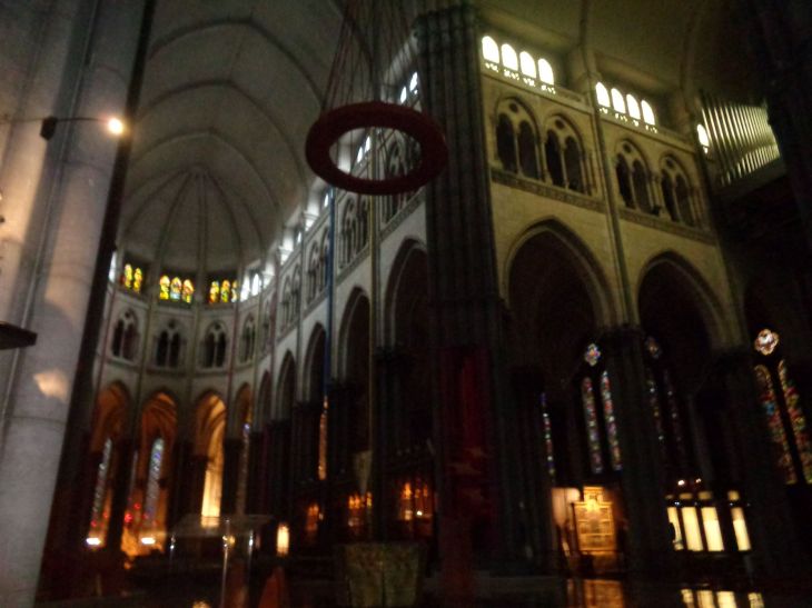 Lille Cathedral Notre Dame de la Treille high wall and ceiling oct23