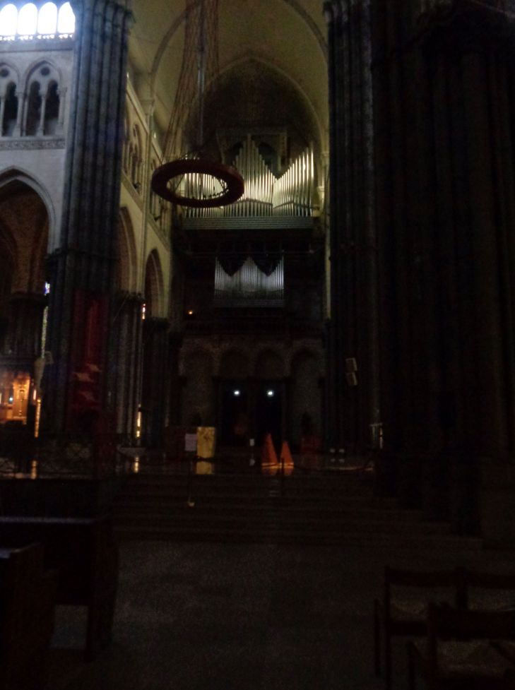 Lille Cathedral Notre Dame de la Treille organ back oct23