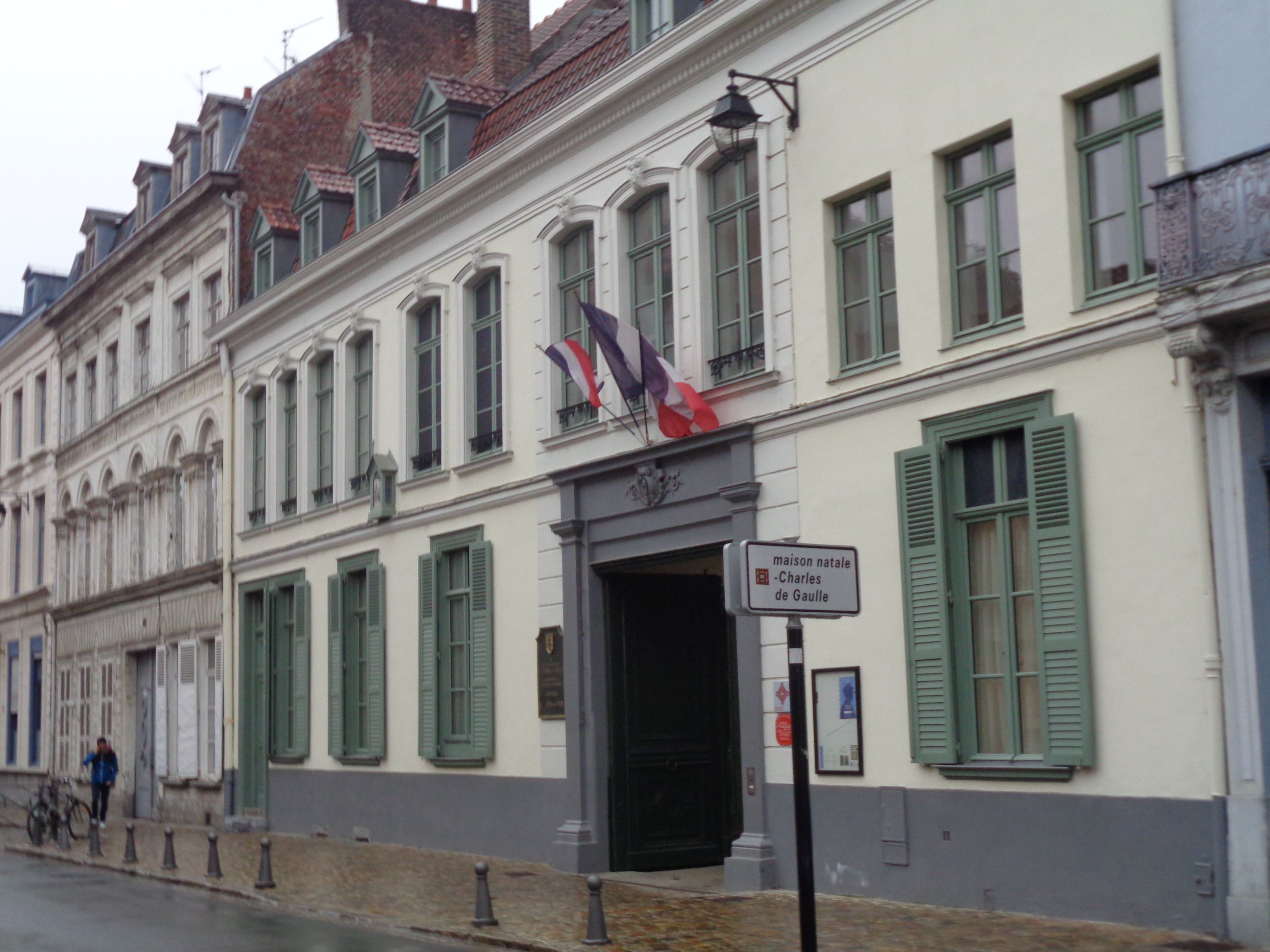 Lille maison natale de Charles de Gaulle rue Princesse arriv oct23