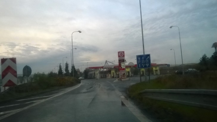 prague benzina rest stop on D1 road oct16