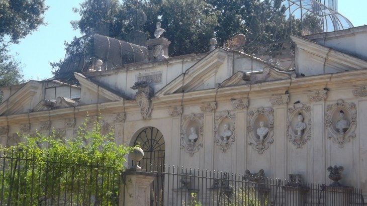 roma villa borghese padiglione dell uccelliera aviary garden aug13