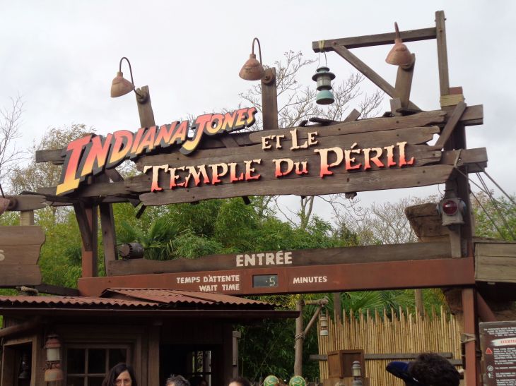 Disneyland Paris Adventureland Indiana Jones and the temple of peril front nov23