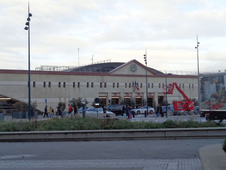 Disneyland Paris TGV trains and bus terminal at Chessy entr to parks nov23