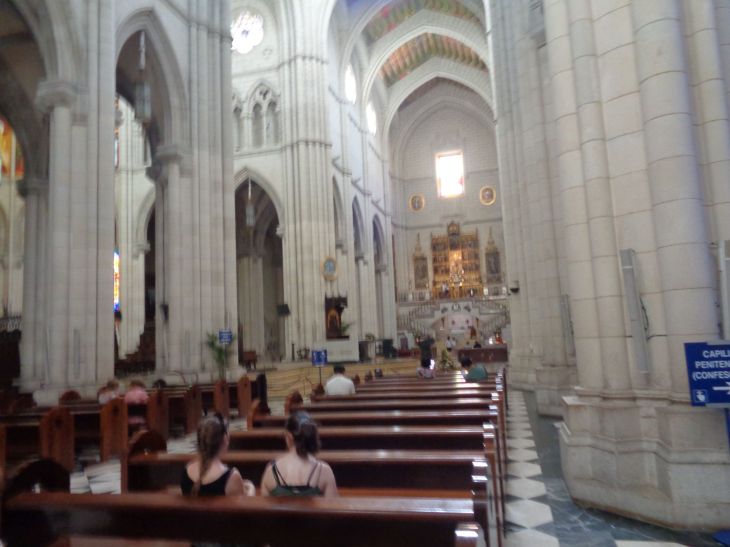 Madrid Catedral de la Almudena nave to altar jul23
