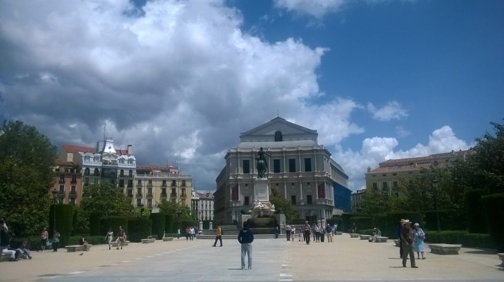 madrid plaza de oriente and teatro real may16