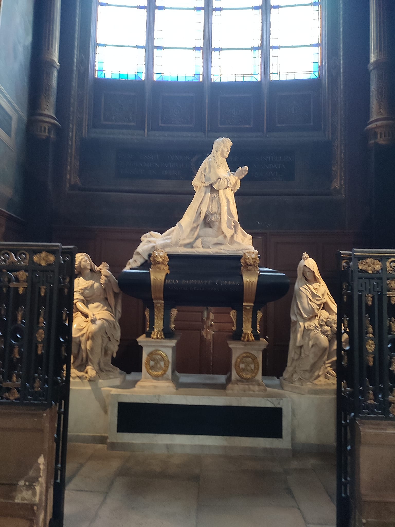 Paris ch St Eustache tombeau jean baptiste Colbert dec21