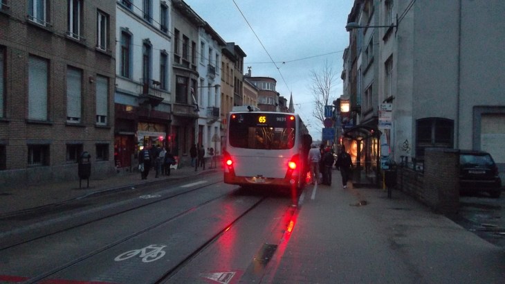Brussels bus 65 et 66 Schaerbeek stop jan13