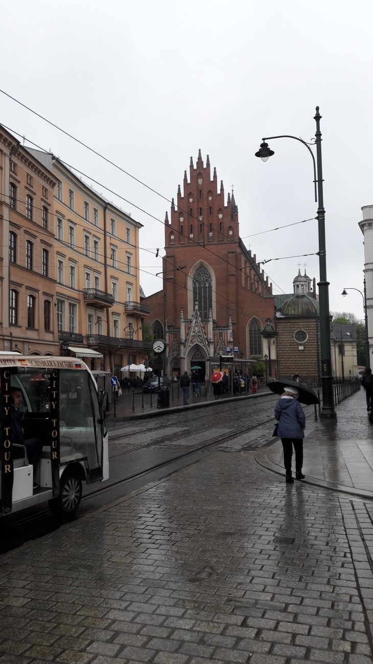 Krakow basilica church of the Holy Trinity and the Dominican Monastery arriv may17